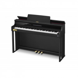 Casio AP-750BK - Piano numérique meuble noir 88 touches mécanique à marteaux hybride Berlin Grand developpé par C. Bechstein