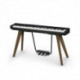Casio PX-S7000BK - Piano numérique portable noir avec pieds et pédalier bois Design