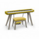 Casio BG50-VINYLHM - Banquette piano réglable bois assise vinyl jaune