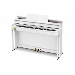 Casio AP-750WE - Piano numérique meuble blanc 88 touches mécanique à marteaux hybride Berlin Grand developpé par C. Bechstein