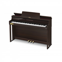 Casio AP-750BN - Piano numérique meuble marron 88 touches mécanique à marteaux hybride Berlin Grand developpé par C. Bechstein