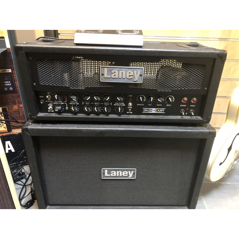 Tête d'ampli guitare Laney Ironheart 60 IRT60H + baffle 2x12 Laney Ironheart