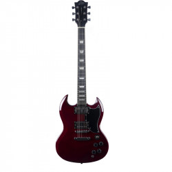 Eko DV300-RED - Guitare électrique type SG vintage - rouge