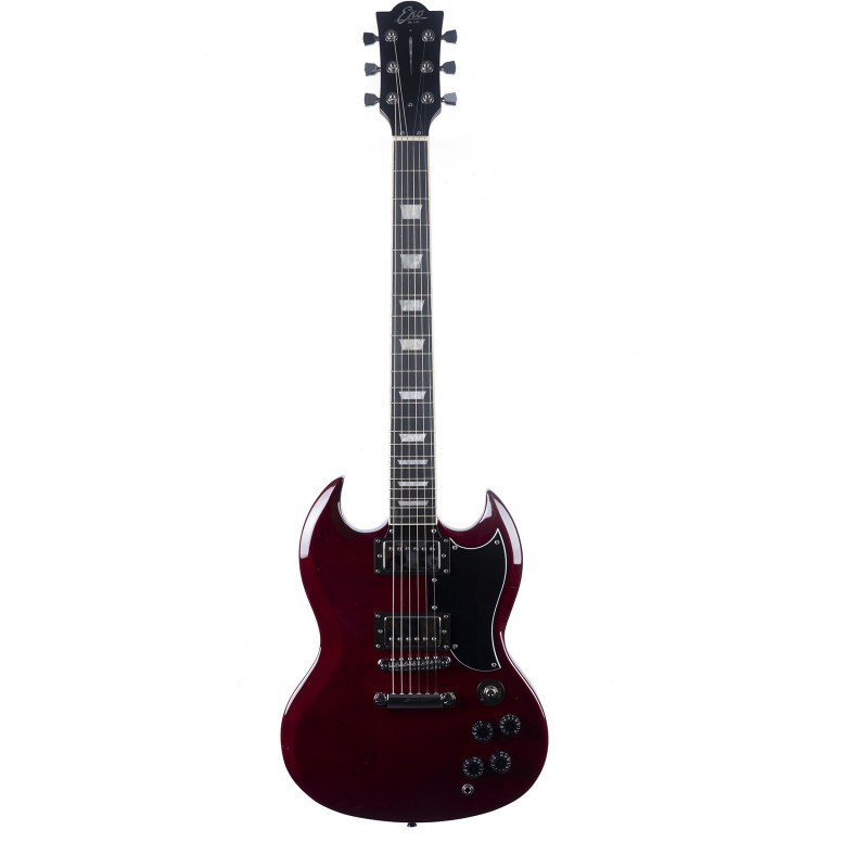 Eko DV300-RED - Guitare électrique type SG vintage - rouge