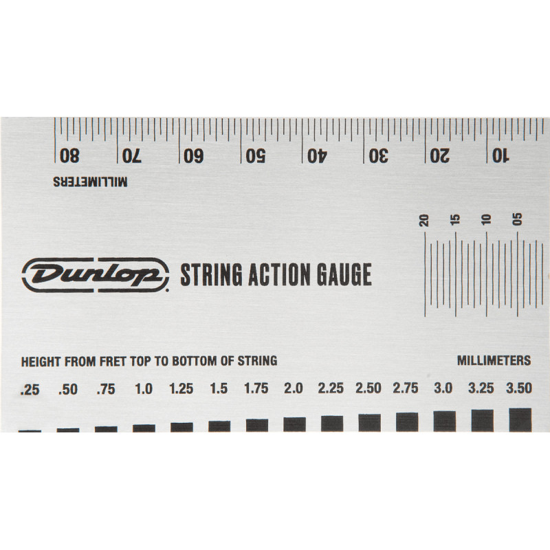 Dunlop DGT04 - Action Gauge réglette d'action pour basse et guitare