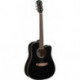 Eko RANGER6CW-EQ-BLK - Guitare electro-acoustique Ranger 6 dreadnought cutaway Black