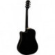 Eko RANGER6CW-EQ-BLK - Guitare electro-acoustique Ranger 6 dreadnought cutaway Black