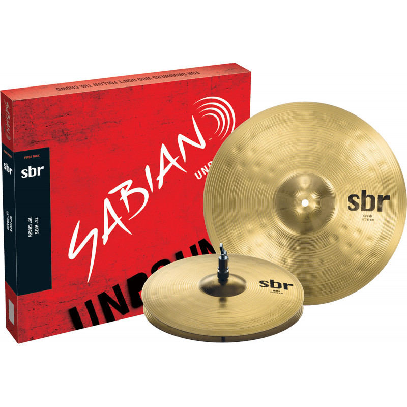 Sabian SBR5001 - Pack harmonique First 2 cymbales SBR Hi-Hat 13 et Crash 14"