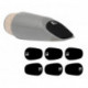 BG A10L - Protège-becs larges noirs 0,8 mm (6 pcs)