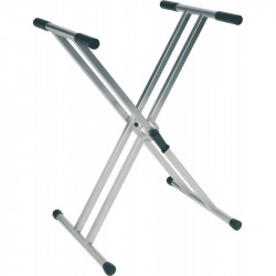 RTX RX40-T - Stand X double Master 4 titanium pour piano et clavier