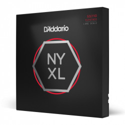 D'Addario NYXL55110 - Jeu de cordes nickel heavy NYXL 55-110 pour basse électrique