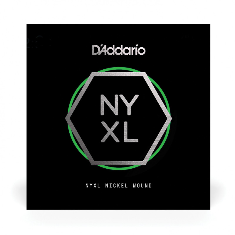 D'Addario NYNW064 - Corde seule NYXL nickel wound .064 pour guitare électrique