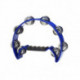 Stagg TAB-2 BL - Tambourin bleu demi-lune en plastique avec 16 cymbalettes