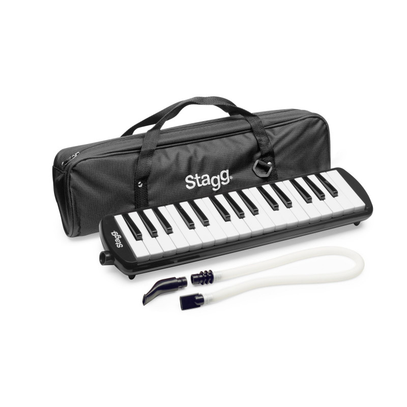 Stagg MELOSTA32 BK - Mélodica noir en plastique 32 touches housse noir