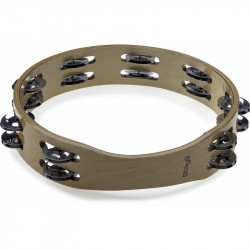Stagg STA-3210 - Tambourin 10" en bois sans peau 2 rangées de cymbalettes