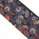 Prodipe Guitars Sangle 50mm JACQUARD - Courroie motif vegetal doublée noire embouts en cuir daim