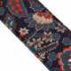 Prodipe Guitars Sangle 75mm JACQUARD - Courroie motif vegetal doublée noire embouts en cuir daim