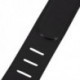 Prodipe Guitars Sangle 65mm CUIR PLEINE FLEUR - Courroie noire recto/verso rembourrée 5mm doublée cuir