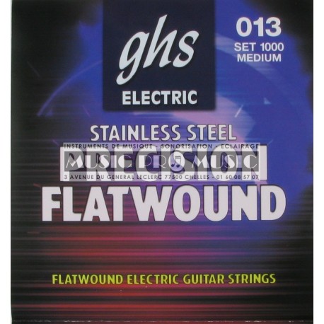 GHS 1000 - Jeu de cordes filet plat 13-54 pour guitare électrique