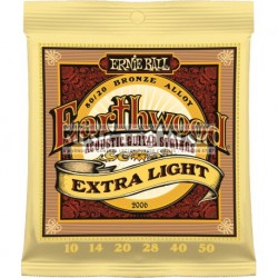 Ernie Ball 2006 - Jeu de cordes Earthwood 10-50 pour guitare acoustique