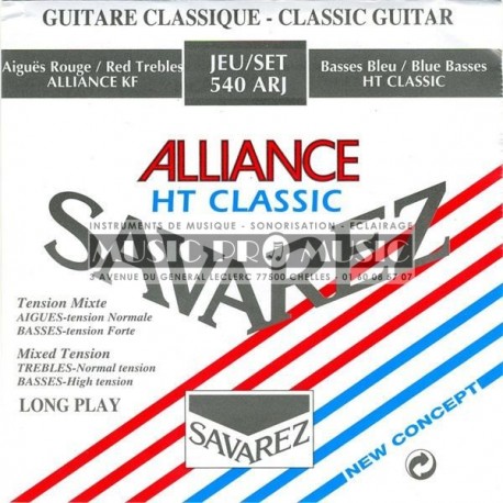 Savarez 540ARJ - Jeu de cordes Alliance Tension Mixte pour guitare classique