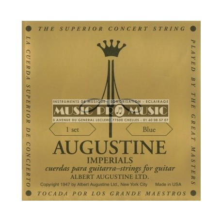 Augustine BLEUIMP - Jeu de cordes Imperial Tension Forte pour guitare classique