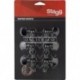 Stagg KG371BK - Mécaniques noires individuelles pour guitares électriques ou folk 3G + 3D